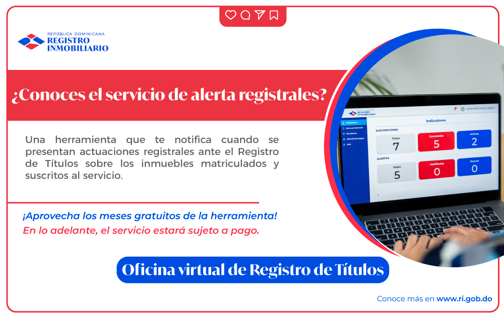 ¿Conoces el servicio de alerta registrales?